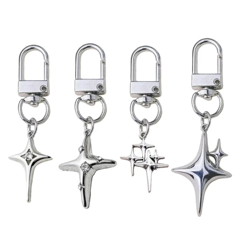 Металлический брелок звезда луна JAVRICK