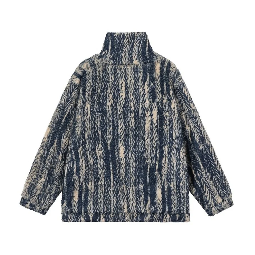 

Turtleneck KAPITAL HOODIE Men Women 1:1 Best Quality Striped Sweatshirt Hoody Keep Warm Sweatshirts Oversized
