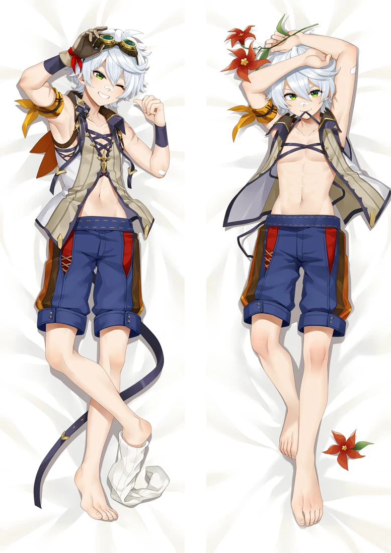 

Bennett Dakimakura Pillowcase Genshin Impact Game Pillo Case Hugging Body Cushion Case Otaku Fullbody Pillow Cover Home Bedding