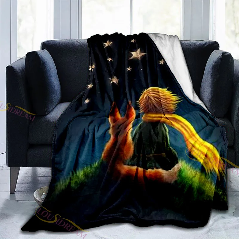 

Le Petit Prince Blanket High Quality Flannel Blankets Cartoon Print Sheet Sofa Throw Bedspread Kids Siesta Leisure Coverings