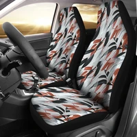 white brown feathers car seat covers pair 2 front seat covers car seat protector car accessories