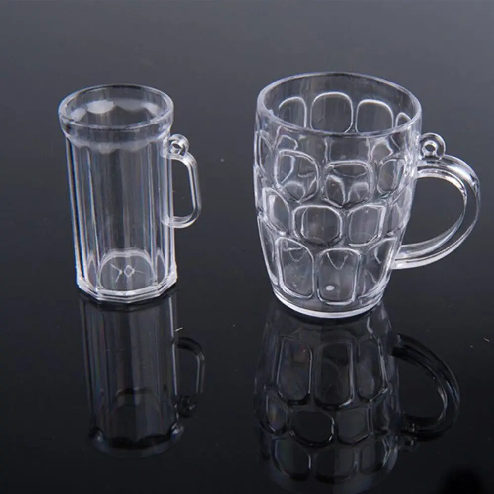 

Mini Craft Transparent Plastic Doll House Miniatures Tableware Ice Cream Cup