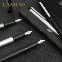 l%ce%bbmpo luxury metal minimalist fountain pen high quality with gift box for office supplies stationery
