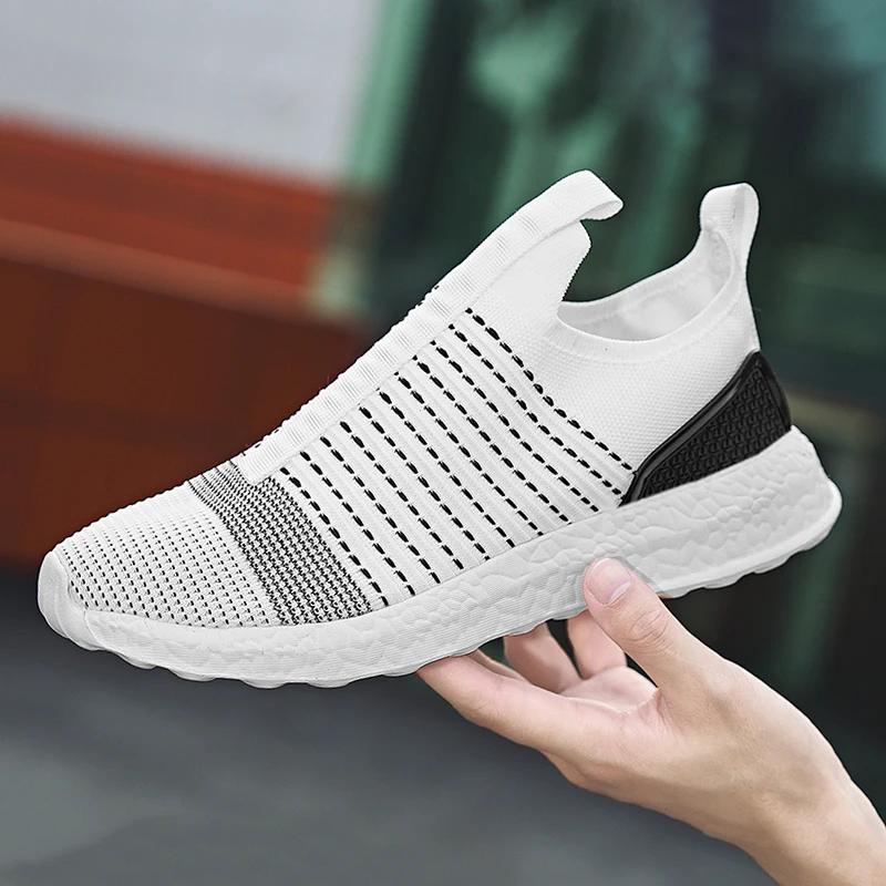 

Men's Fashion Socks Shoes Sneakers Casual Shoes Mesh Breathable Running Tennis Comfortable Sports Elastic Non-slip Male Shoes