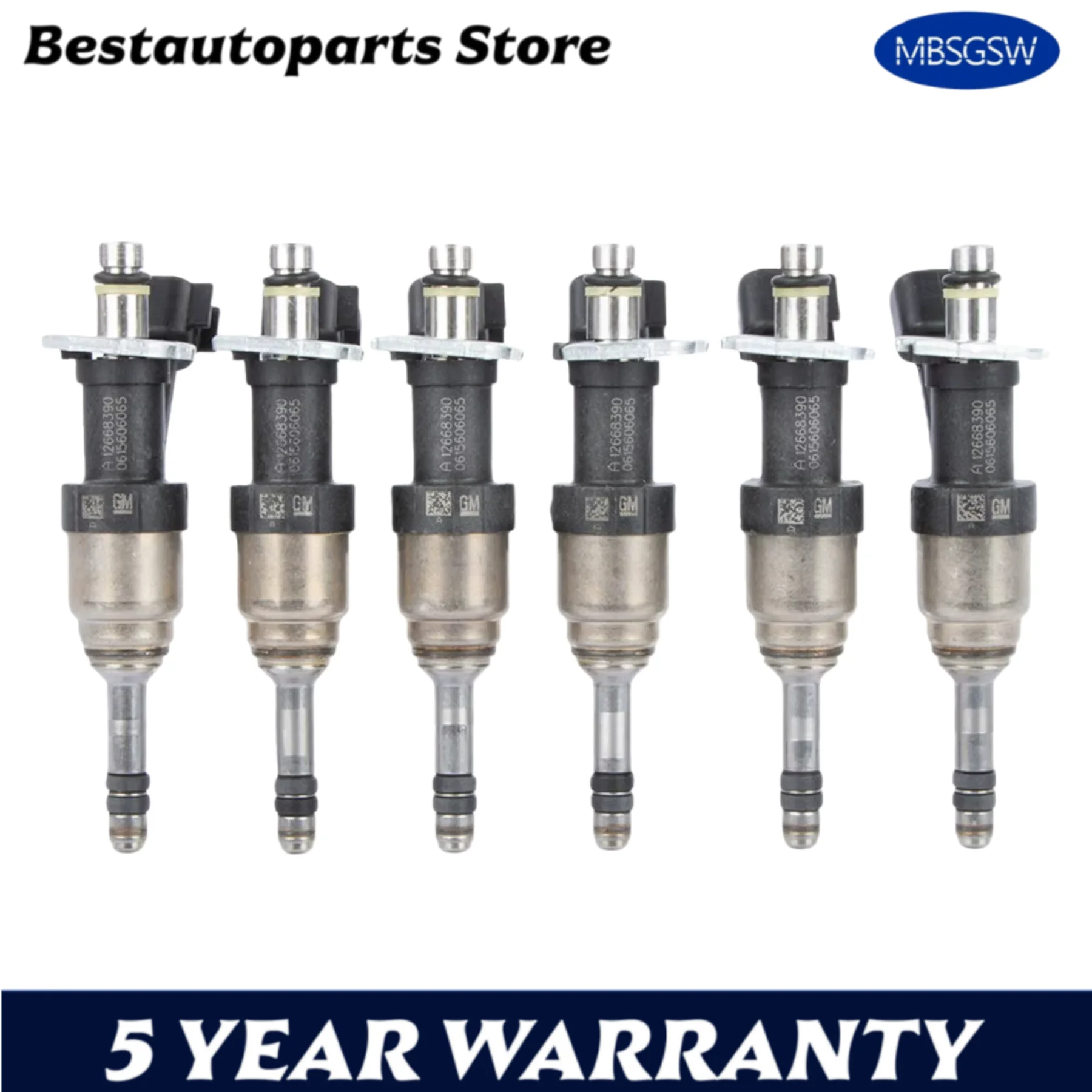 Фото 6 шт. топливные форсунки 0280150943 0280150556 0280150939 для Chevrolet Cheyenne Silverado GMC Sierra 1500 4.3L V6 FJ1217 12656932 №1