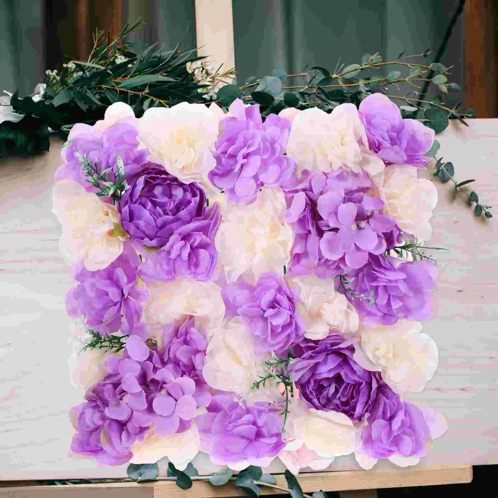 

Artificial Flowers Silk Wall Panel Wedding Decor Rose Cloth for Backdrop Decoration Floral