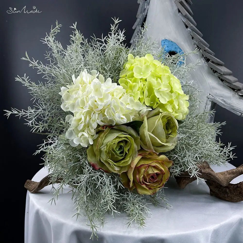 SunMade игольчатая сосновая трава эвкалипт пластиковые искусственные растения