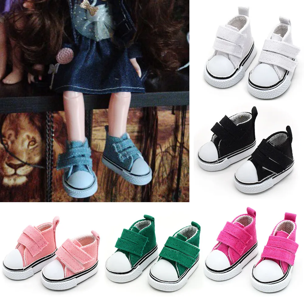 

1/6 BJD Doll Shoes Handmade 5 Cm Canvas Shoes For 14.5 Inch Doll&BJD EXO Doll,Paola Renio Doll Accessories Girl`s Toy Russia DIY