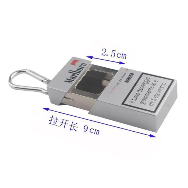 Новая 1 шт. портативная пепельница из нержавеющей стали карманная