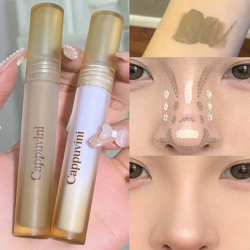 

Liquid Contouring Stick Waterproof Long Lasting Matte Natural Brightening Purple Blue Cheek Blusher Shadow Stick Makeup Cosmetic