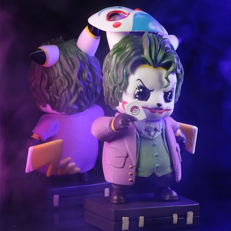 

Pokemon Anime Pikachu Cosplay The Joker Gk Collection Decoration Action Figure Statues Collectible Model Kids Toy Birthday Gifts