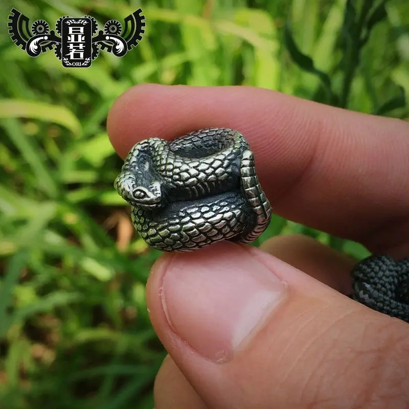 Погремушка Xianruo латунный тибетский серебряный нож бусины подвеска Паракорд