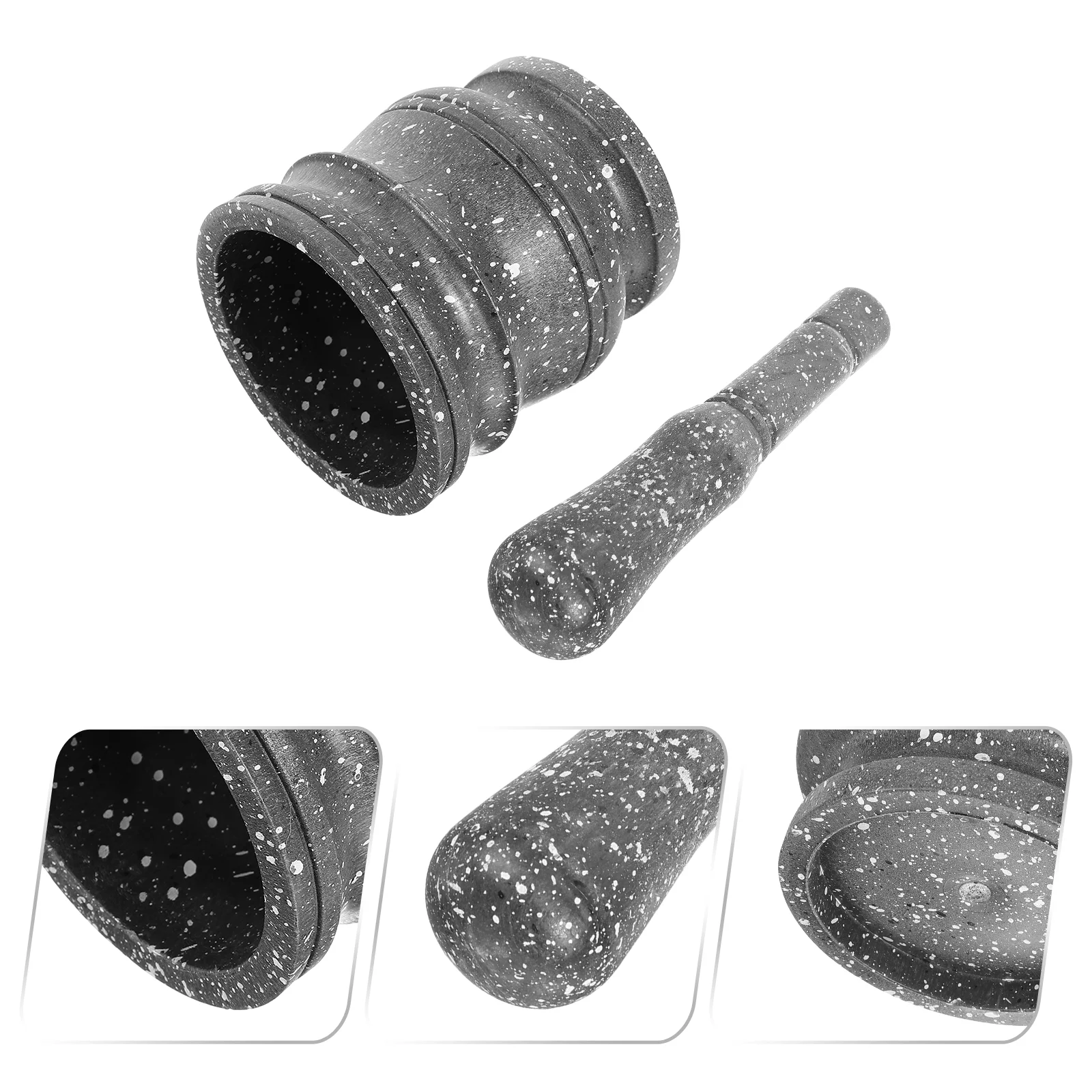 

1 Set Garlic Pounding Bowl with Pestle Household Garlic Grinding Set Kitchen Garlic Grinder