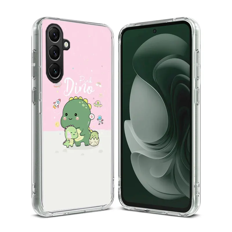 Cartoon Dinosaur Phone Case Samsung A02S A03S A13 A23 A33 A52S A12 A22 A32 Galaxy A51 A71 A41 A21 A31 A53 A73 A11 A01 A42 A72 Co