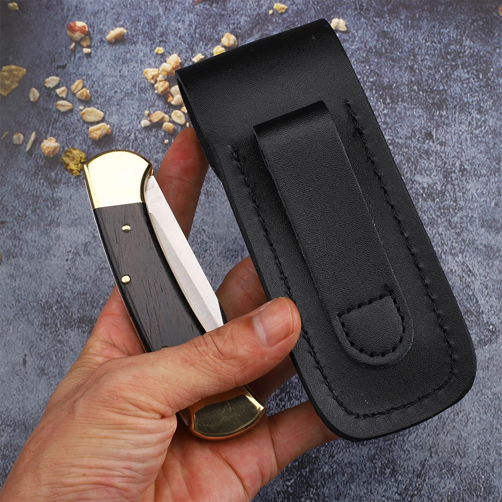 Складной нож из латуни с деревянной ручкой 440C | Инструменты