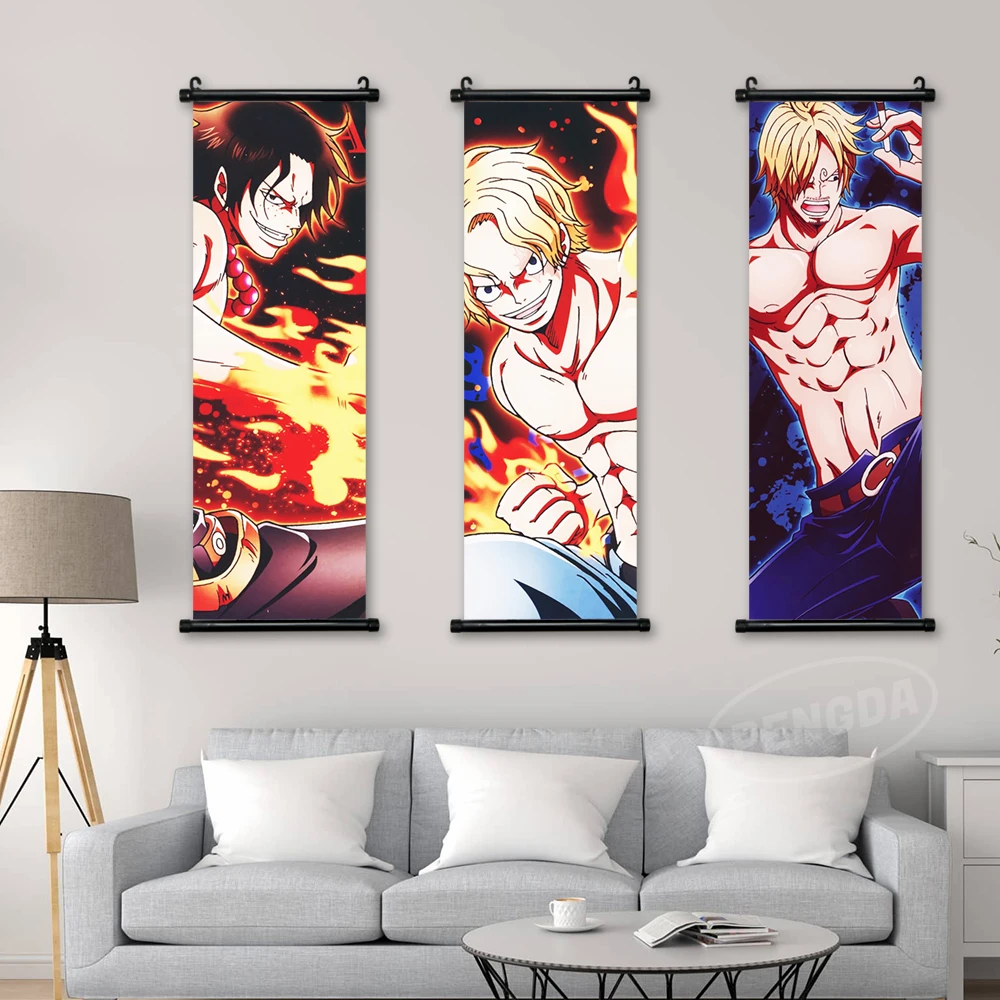 Домашний декор аниме холст фотографии Луффи постер Зоро печать Настенная