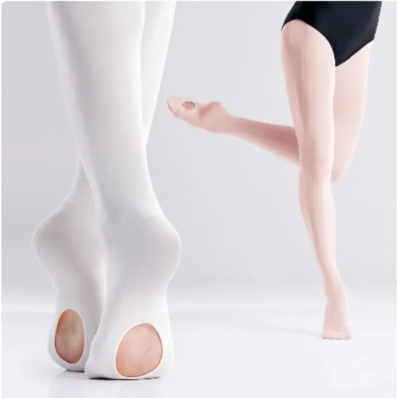 

Wholesale Ballet Tights 90D Convertible Ballet Stockings Woman Ballet Dance Leggings Seamless Pantyhose With Hole
