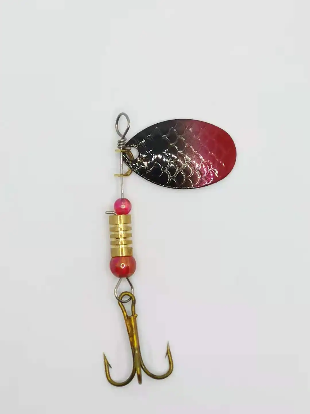 

Жесткая вращающаяся приманка в виде рыбьей чешуи с блестками, 3 г