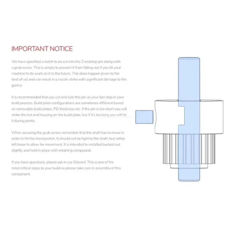 Оптический вал 5 мм предел 30/35 DAxis ZDrive 60 оптический для Voron 2 4 Прямая поставка