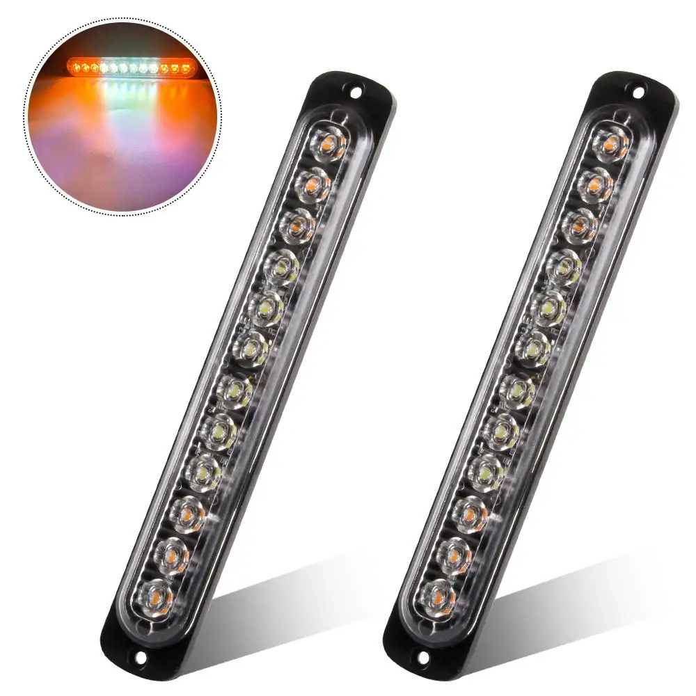 Аварийное стробоскопическое освещение предупреждающие огни опасности 12 цветов