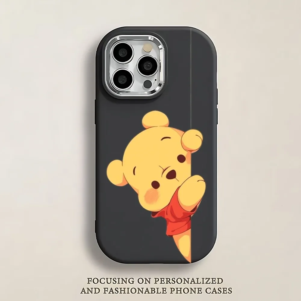 Чехол для телефона D-Disney W-Winnie The P-Pooh IPhone 13 14 15 16 Pro Promax мягкий силиконовый чехол с