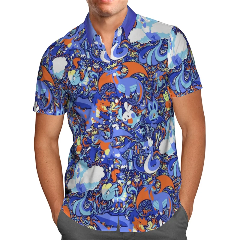 Hawaii Shirt Beach Summer Anime Hawaiian Shirt 3D Printed Men's Shirt Women Tee hip hop shirts cosplay costume 01