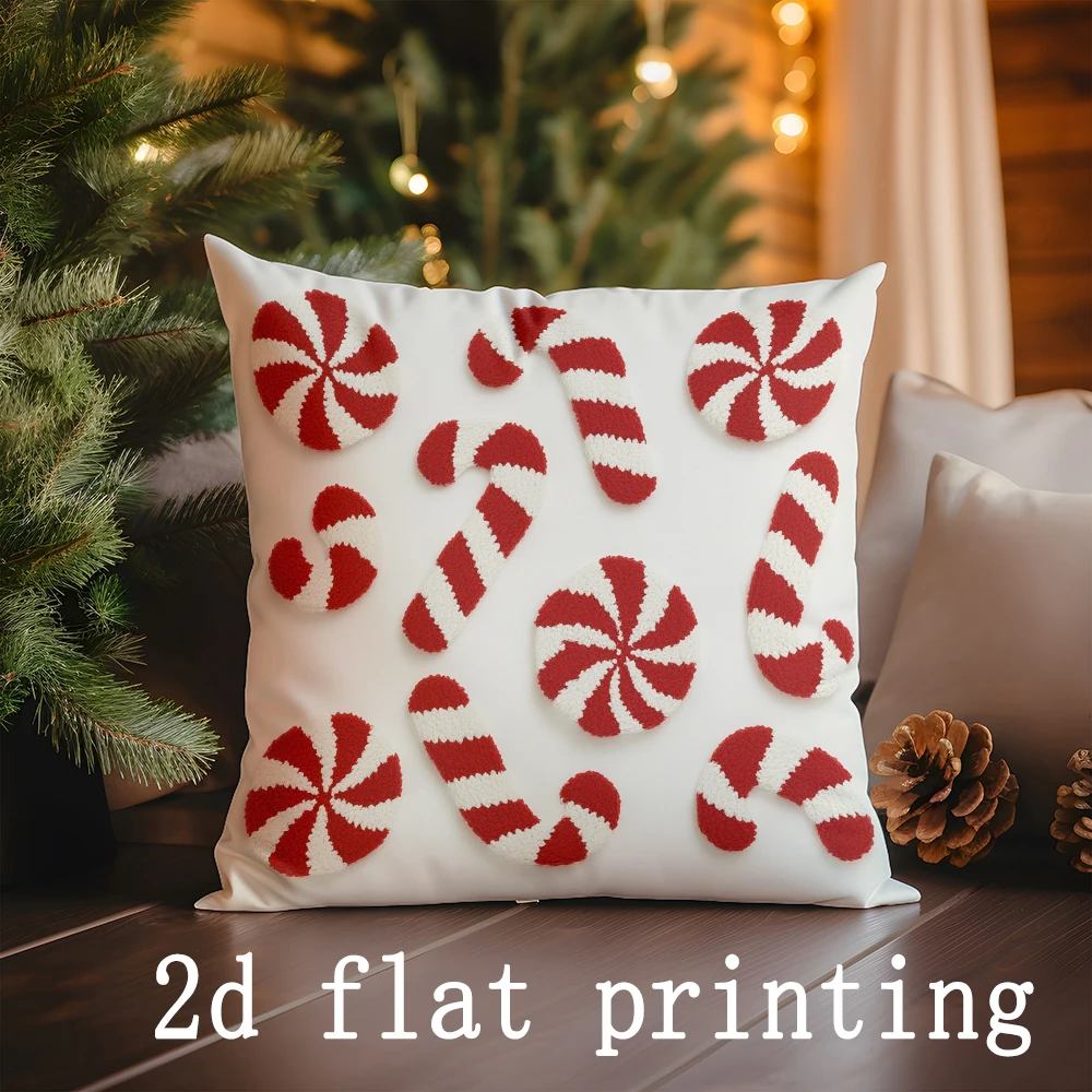 

Рождественские наволочки из полиэстера велюра