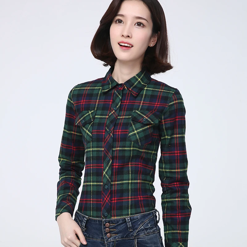 Брендовая клетчатая рубашка для женщин новинка сезона осень-зима 2024 Женская