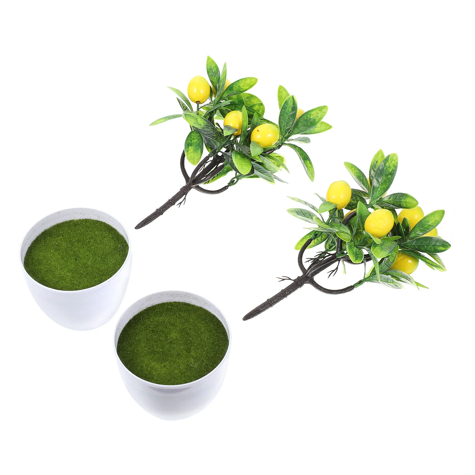

Lemon Tree Potted Fake Artificialfauxbonsai Mini Decor Topiary Kitchen Fruitarrangement Wedding Decorations Decors Centerpiece