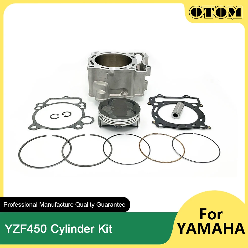 

OTOM Motorcycle Cylinder Kit 95mm Bore 5TA-11311-12/5TJ-11631-00 Piston Pin Gasket For YAMAHA YZ450F 03-05 WR450F YFZ450 ATV