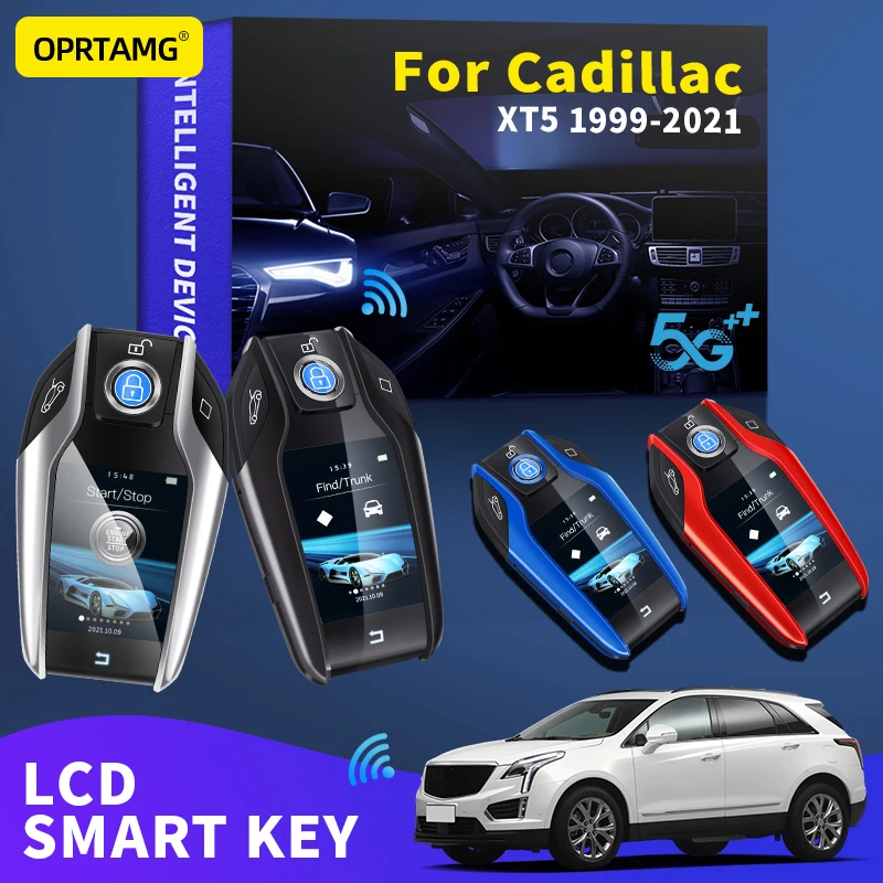 

OPRTAMG For Cadillac XT5 Keyles Entry Remote Car Key Modified Smart LCD 1999 2000 2001 2003 2004 2005 2006 2008 2009 2014 2021