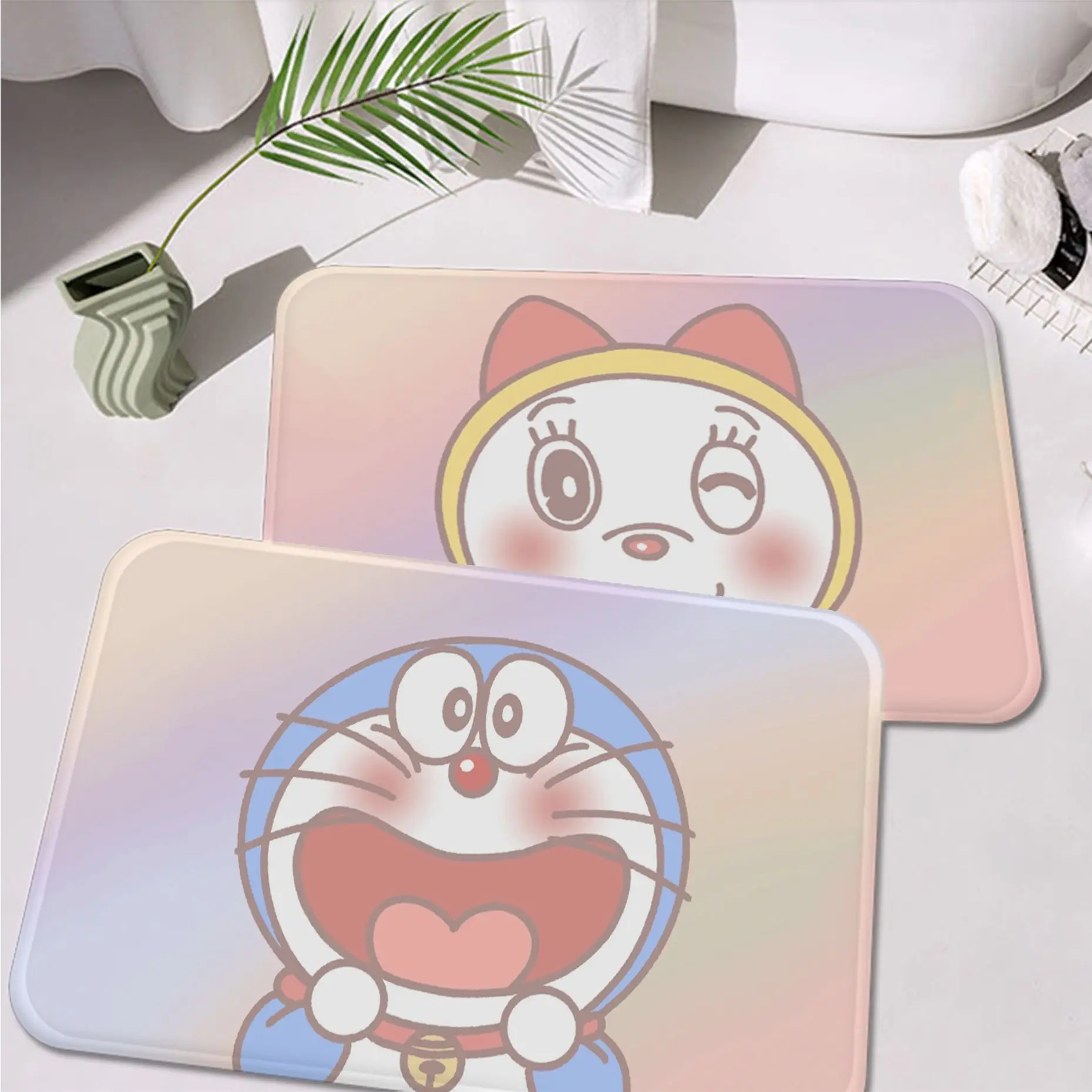 

BANDAI Doraemon Kitchen Mat Washable Non-Slip Living Room Sofa Chairs Area Mat Kitchen Household Carpets