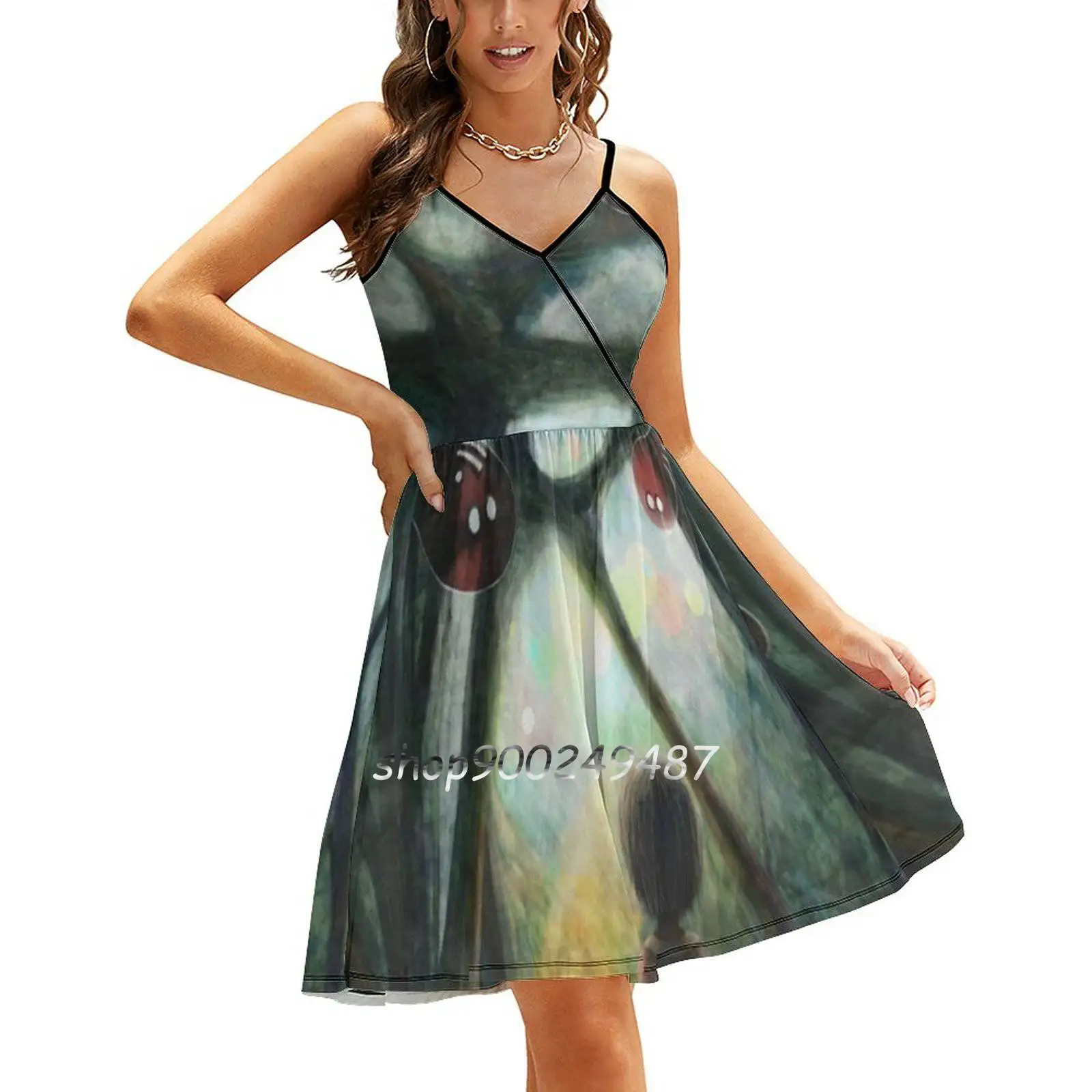 

Through The Dream Sling Dress Summer Dress Sling Sexy A Line Dress Fashion Female Dress Girls People Forest Woods Fantasy