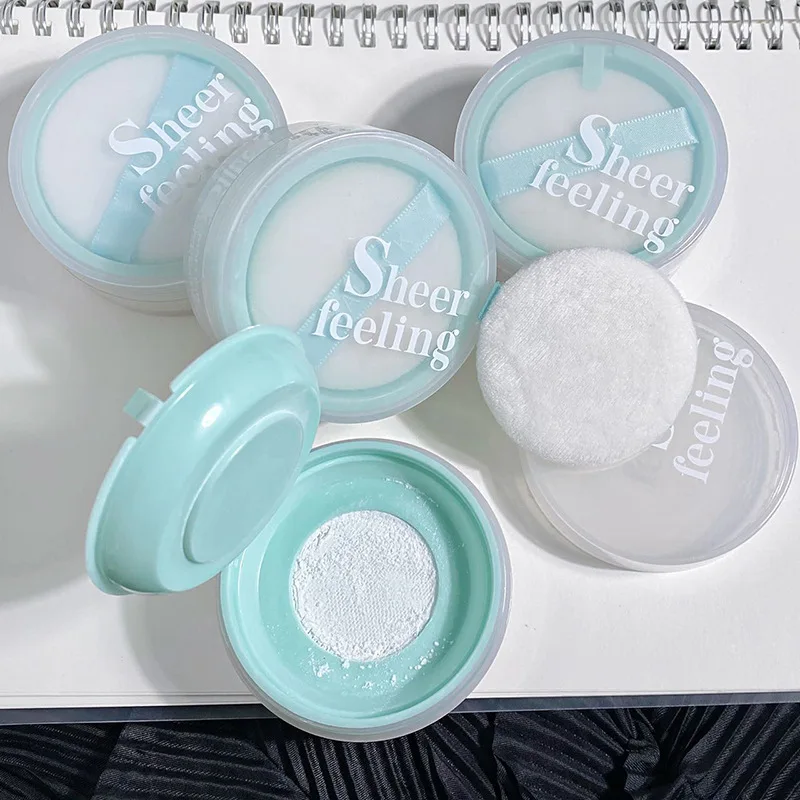 

Maffick Soft Finishing Loose Powder Light Base Makeup Durable Waterproof and Sweatproof Powder Oil Control Blue Finishing Makeup