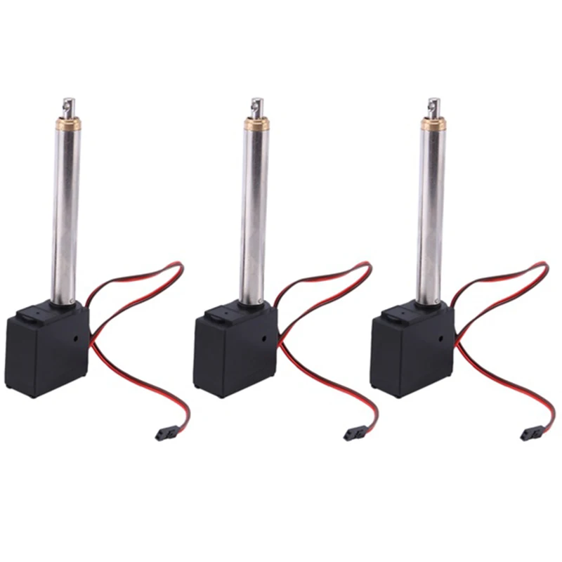 

3 PCS DIY Upgrade Arm Driving Servo Part For HUINA 592 RC Crawler Car 22CH 1:14 1592 RC Alloy Excavator Metal Cylinder