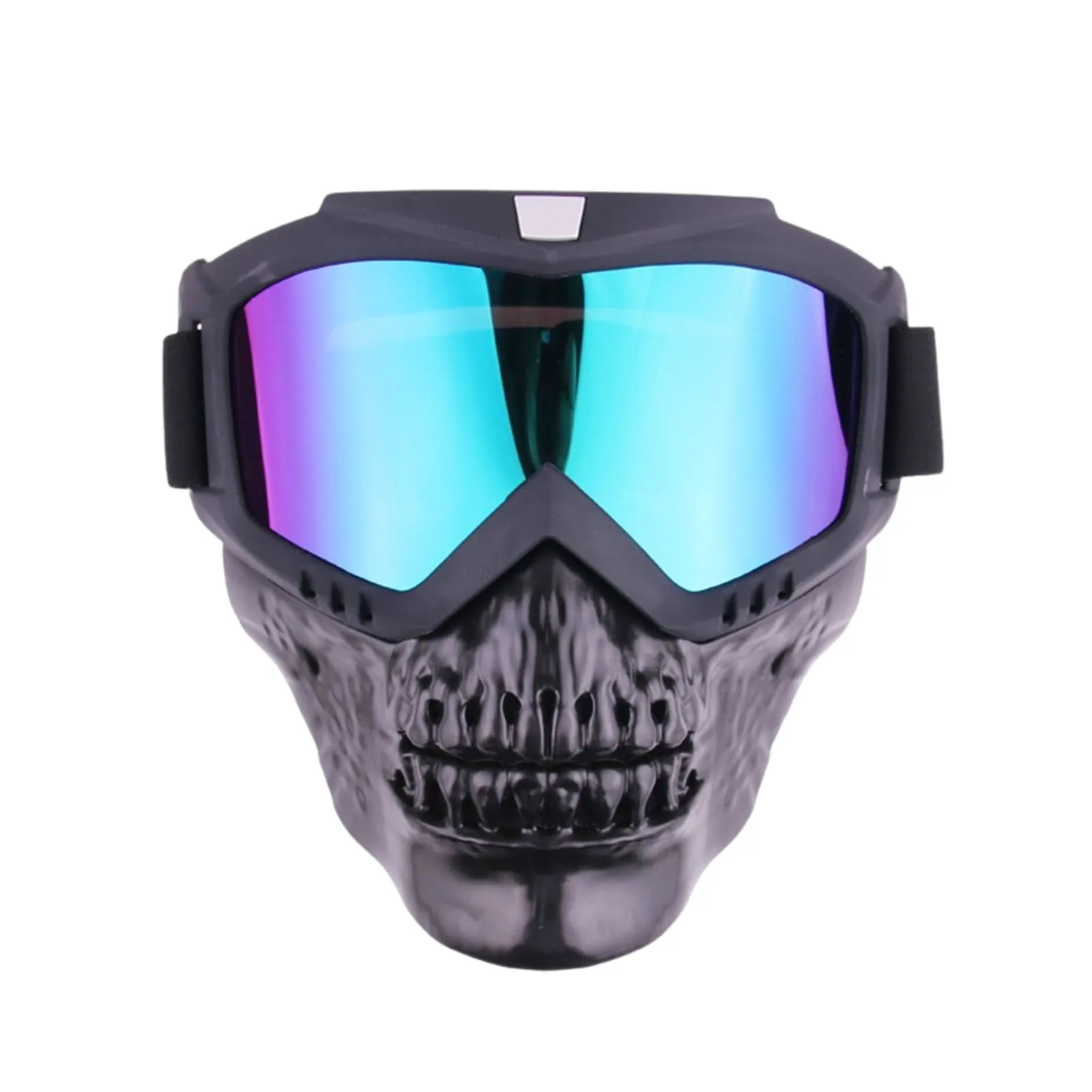 

Stylish Skull Goggles Stylish Skull Goggles Face Shield Detachable Goggles For Motorcycle Accessories Suitable For Outdoor