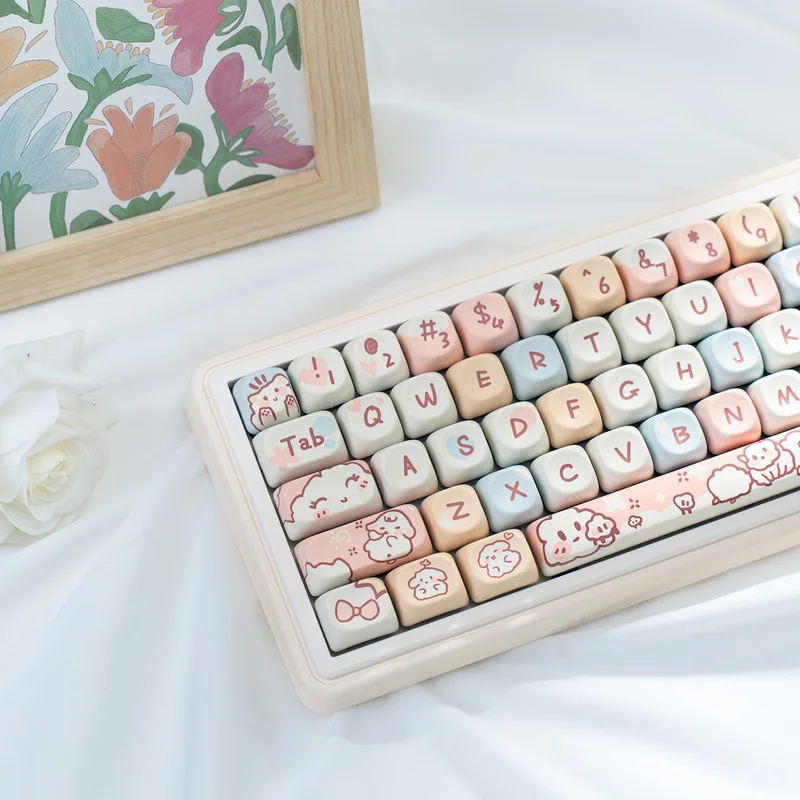 Колпачки для клавиш с тематикой ягненка 130 моа-вишневый профиль Pbt