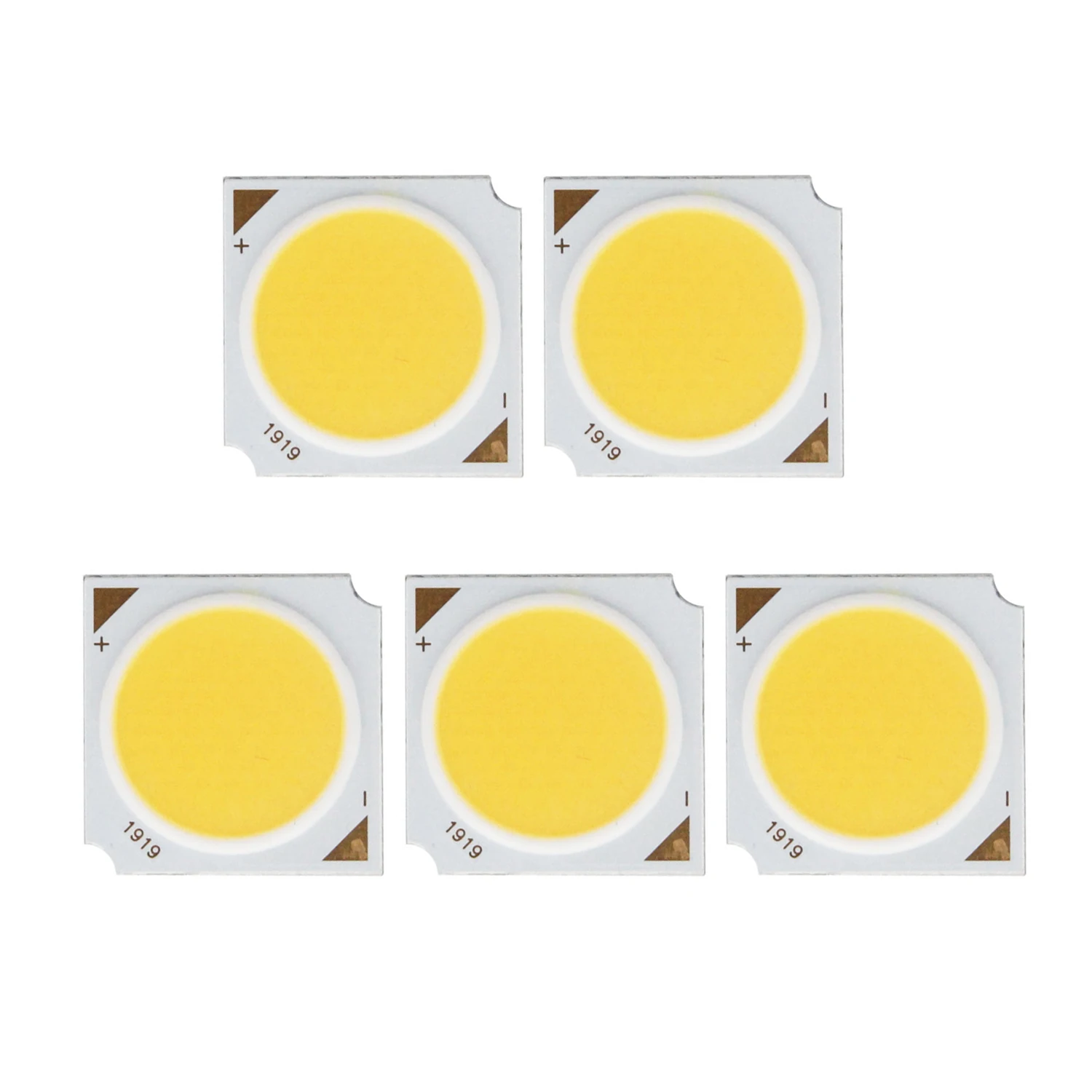 5pcs 15W DC 45-50V 300mA Led Cob Light Source 19x19mm 17mm Lighting Diameter Led for Down Track Light Diy Lamp Bulb CHIP