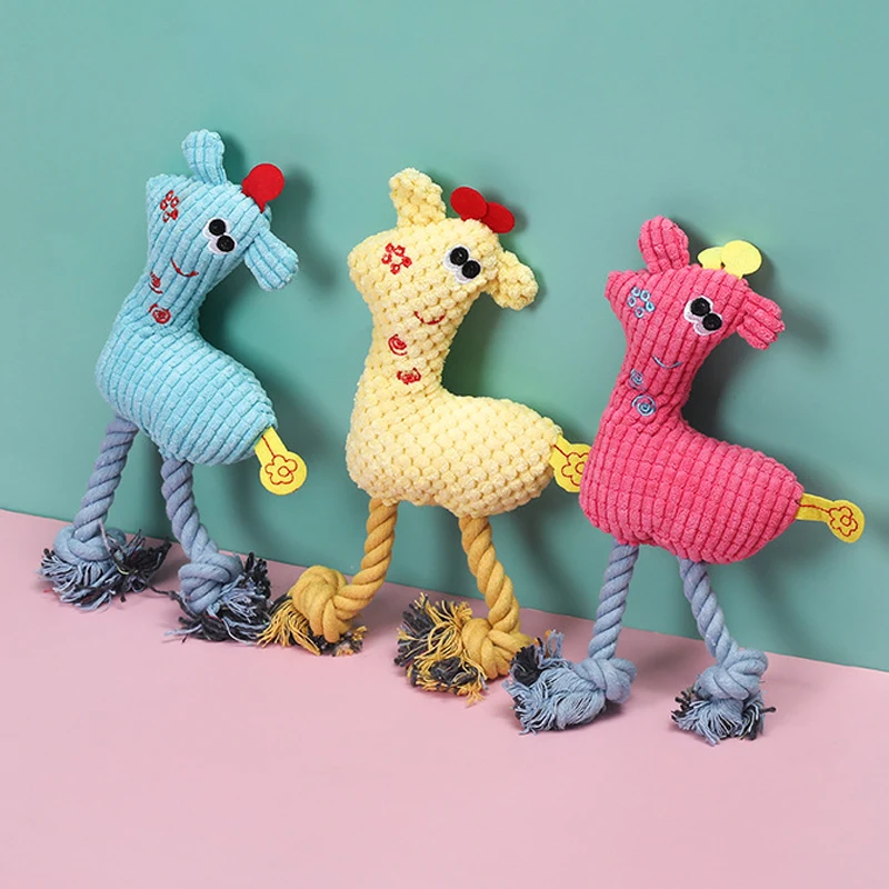 

Аксессуары для домашних животных, жевательная игрушка в форме животного, пищалка для чистки маленьких и средних собак, аксессуары для обуче...