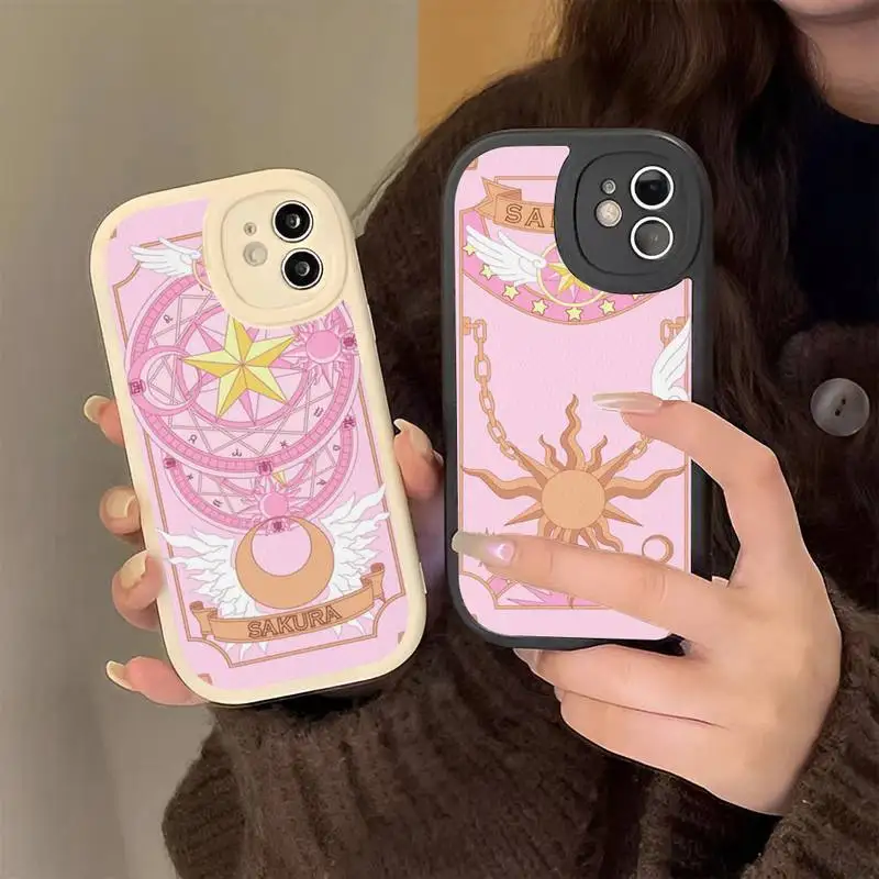 

Card Captor Sakura Anime Phone Case Hard Leather Phone Case for iPhone 13 12 Mini 11 14 Pro Max Xs X Xr 7 8 Plus 6 6s Se 2022