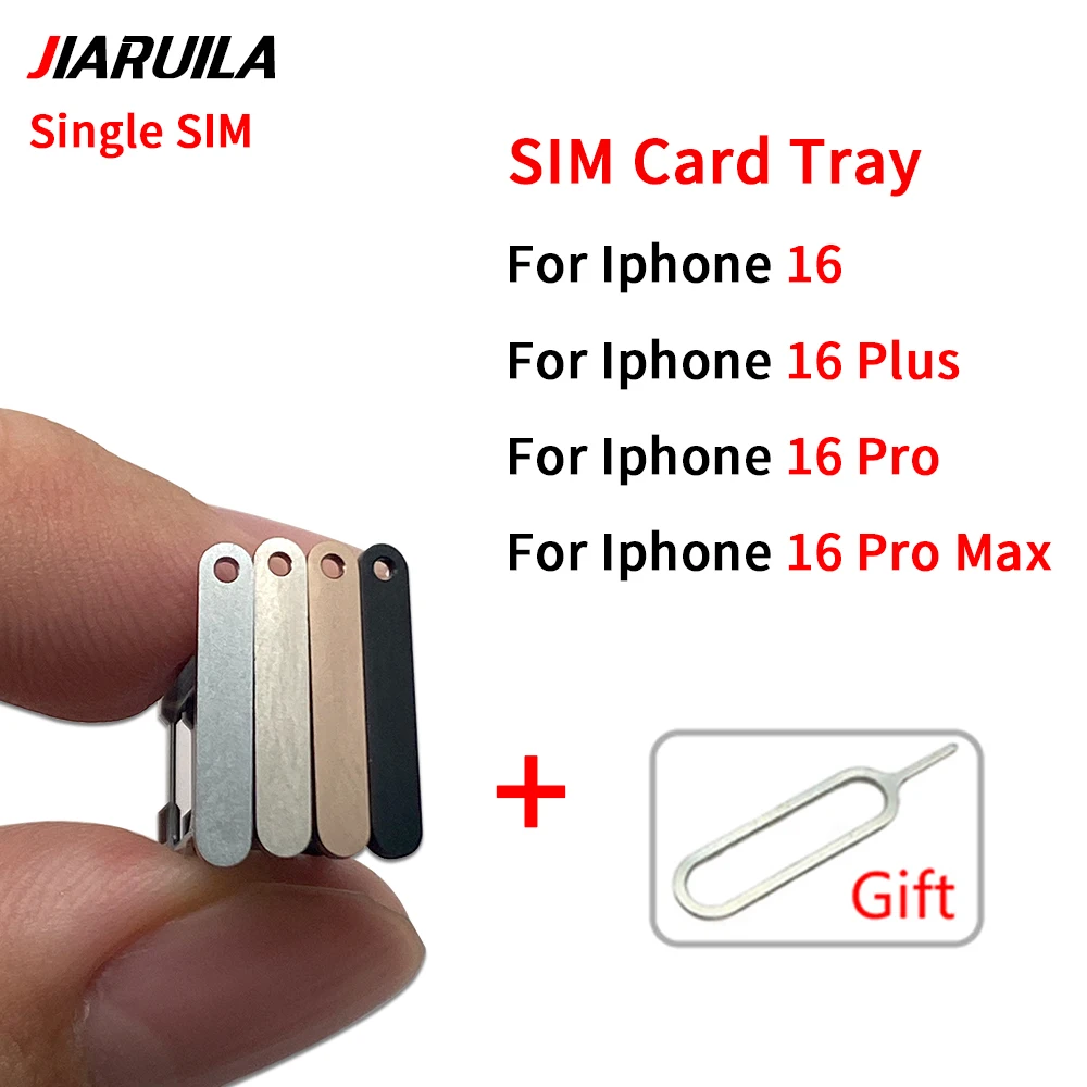 Новый двойной одиночный лоток для SIM-карты держатель-адаптер аксессуары iPhone 16 Pro
