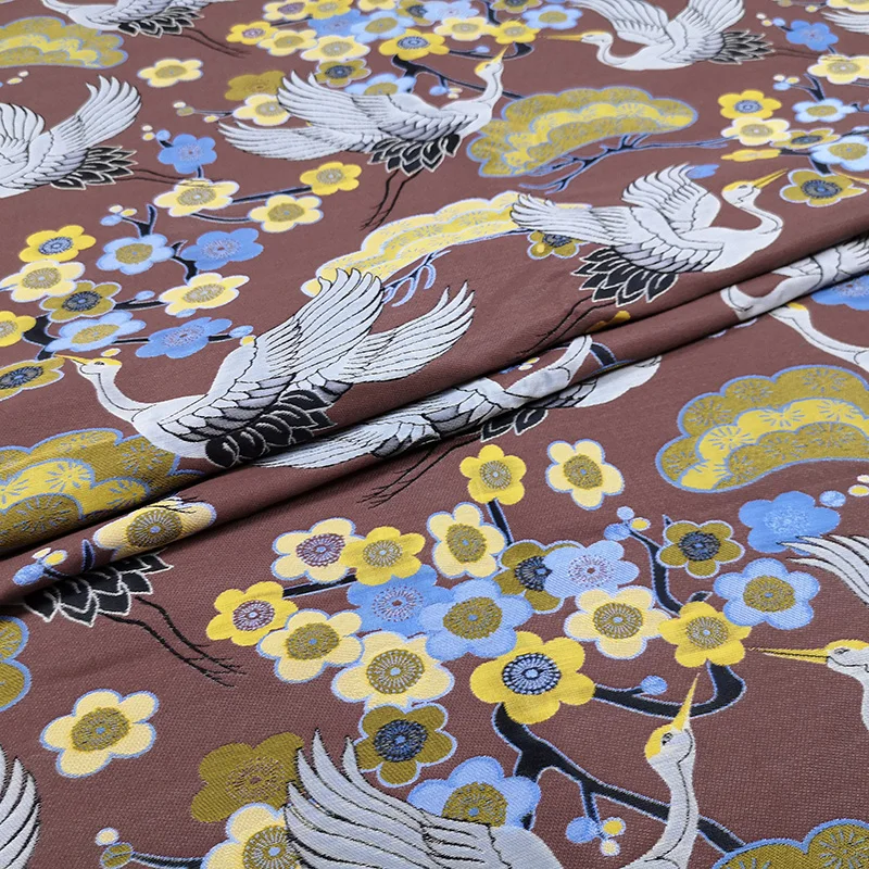 

Yarn-dyed Jacquard Brocade Fabric for Dress Windbreaker Tang Suit Hanfu Cheongsam Clothing Material Sewing by the Yard Wholesale