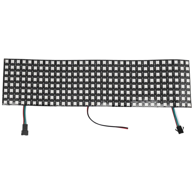 

LED Matrix Panel, WS2812B RGB 832 Pixels Digital Flexible Dot Matrix Individually Addressable LED Display Screen