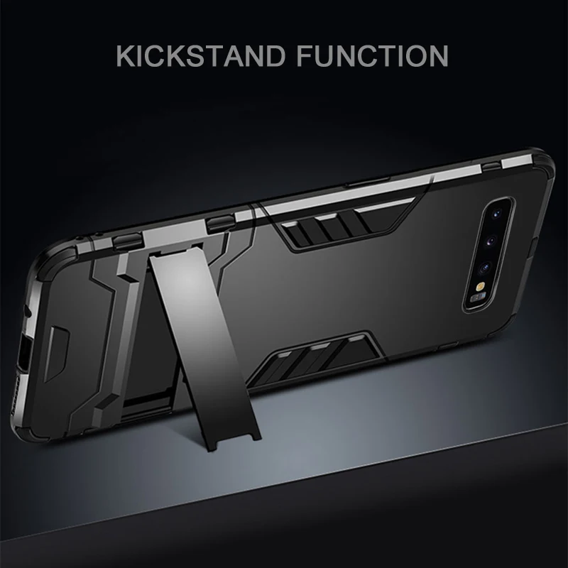 Kickstand Case for Samsung Galaxy S10 S10E Plus S9 Shockproof Silicon Stand Cover for Samsung S21 S20 S20FE Ultra Note 20 10 9