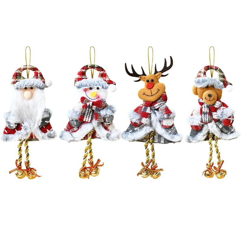 Рождественские длинные ножки Санта-Клаус Снеговик Лось Multi Noface Санта Висячие