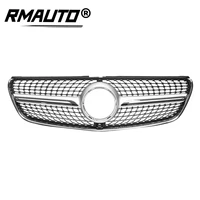 diamond style front bumper grille grill with camera for mercedes for benz v class w447 v250 v260 2015 2020 front racing grill