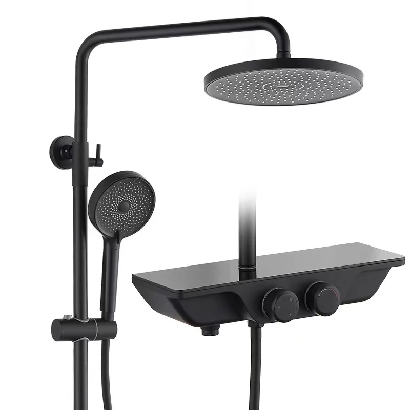 

2021 new design smart Shower with led color digital shower rainfall mixer