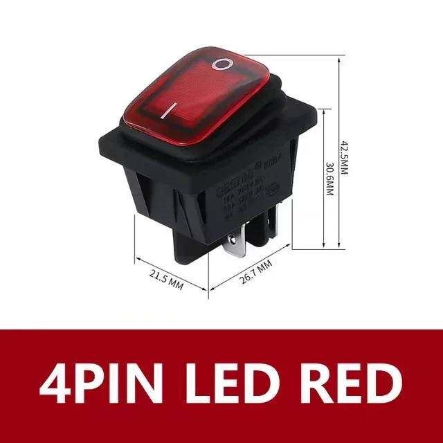 

Водонепроницаемые кулисные переключатели KCD4 2 шт