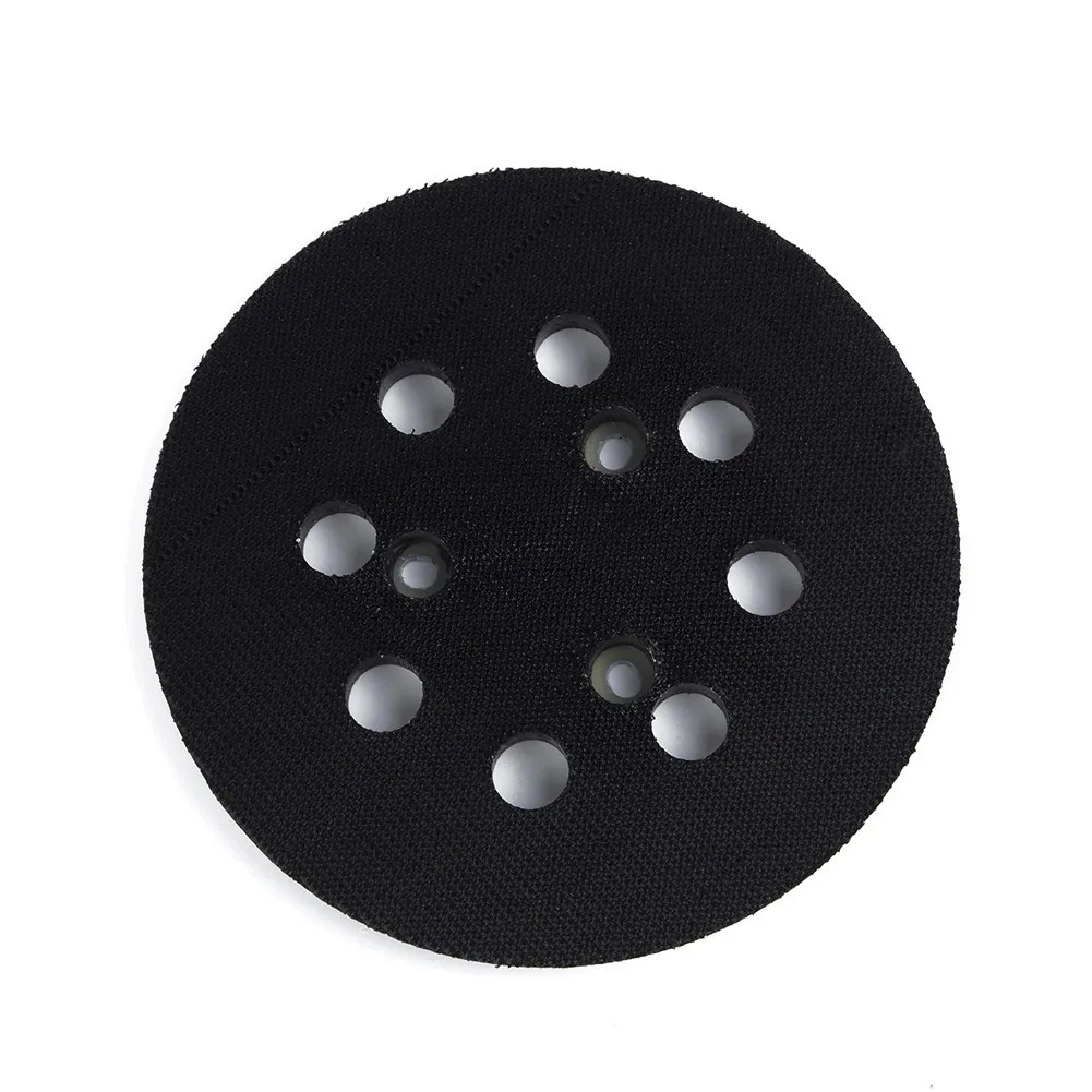 1 Piece Sanding Backing Pad 125mm 1pc 5 Inch 8 Holes Backing Plate Black enlarge