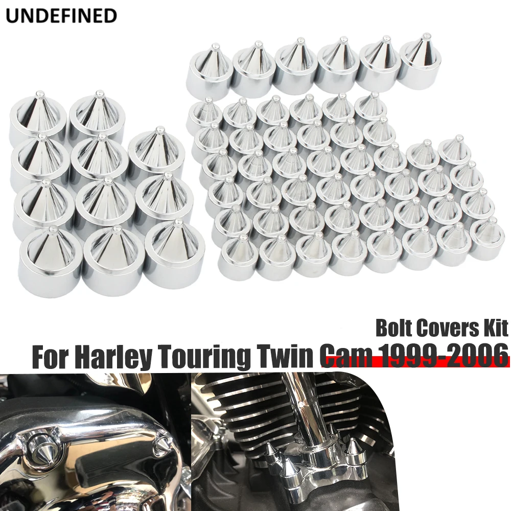 Bolt Covers Engine Primary Motor Topper Bolts Head Cap for Harley Twin Cam Touring FLH Model Electra Road Street Glide Road King